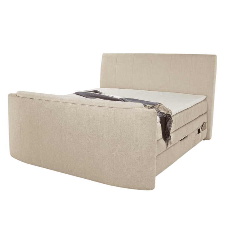Lit Boxspring 180 x 200 cm Bel Air chenille beige