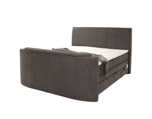 Lit Boxspring 180 x 200 cm Bel Air chenille gris foncé