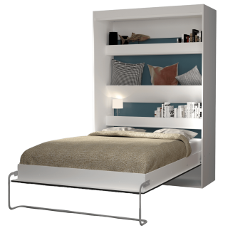 Lit abattant Blanc Home 140 x 190 cm Lift
