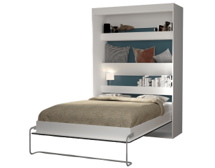 Lit abattant Blanc Home 140 x 190 cm Lift