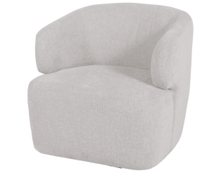 Fauteuil Pivotant Timo Chenille beige