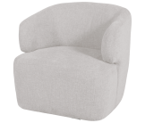 Fauteuil Pivotant Timo Chenille beige
