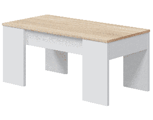 Table basse à plateau relevable Chêne canadian