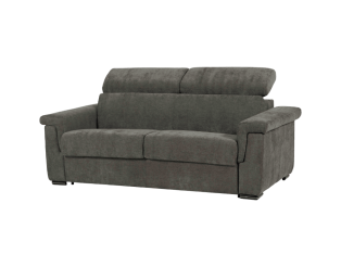 Canapé lit Colosseo 140 cm tissu merlin anthracite