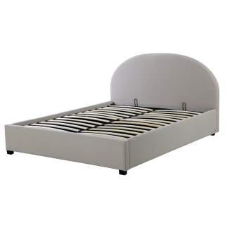 Lit arrondie 140 x 190 cm Ecru 66101