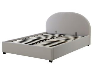Lit arrondie 140 x 190 cm Ecru 66101