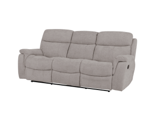 Canapé 3 places 2 relax manuels Orion taupe