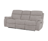 Canapé 3 places 2 relax manuels Orion taupe
