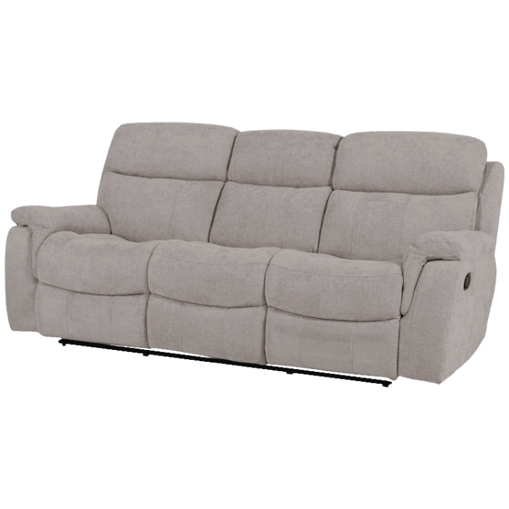 Canapé 3 places 2 relax manuels Orion taupe
