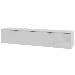 Meuble tv suspendu 180 cm Libertad blanc brillant