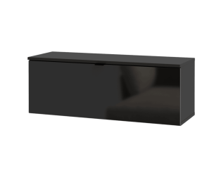 Meuble tv Libertad noir brillant
