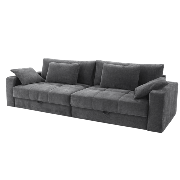 Big sofa Space chenille Gris foncé