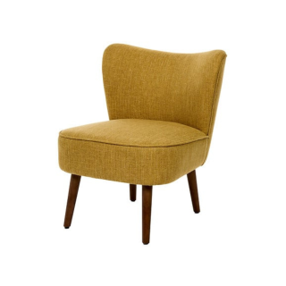 Fauteuil Aera tissu ocre