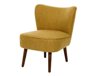 Fauteuil Aera tissu ocre