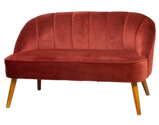 Banquette 2 places Tissu Naova 185110B