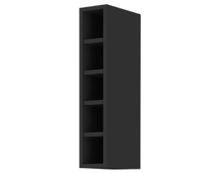 Haut étagère 15 cm Monza noyer