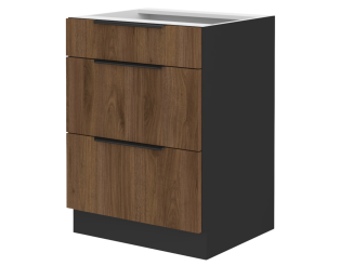 Bas 60 cm Casserolier Monza noyer