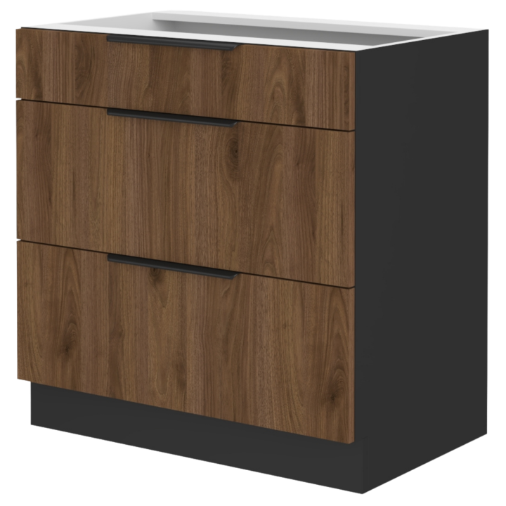 Bas 80 cm Casserolier  Monza noyer