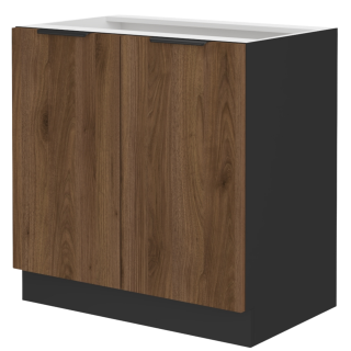 Bas 80 cm 2 portes Monza noyer