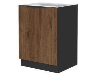 Bas 60 cm 1 porte Monza noyer