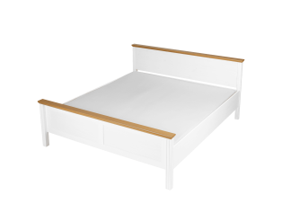 Lit 160 x 200 cm Maluno blanc