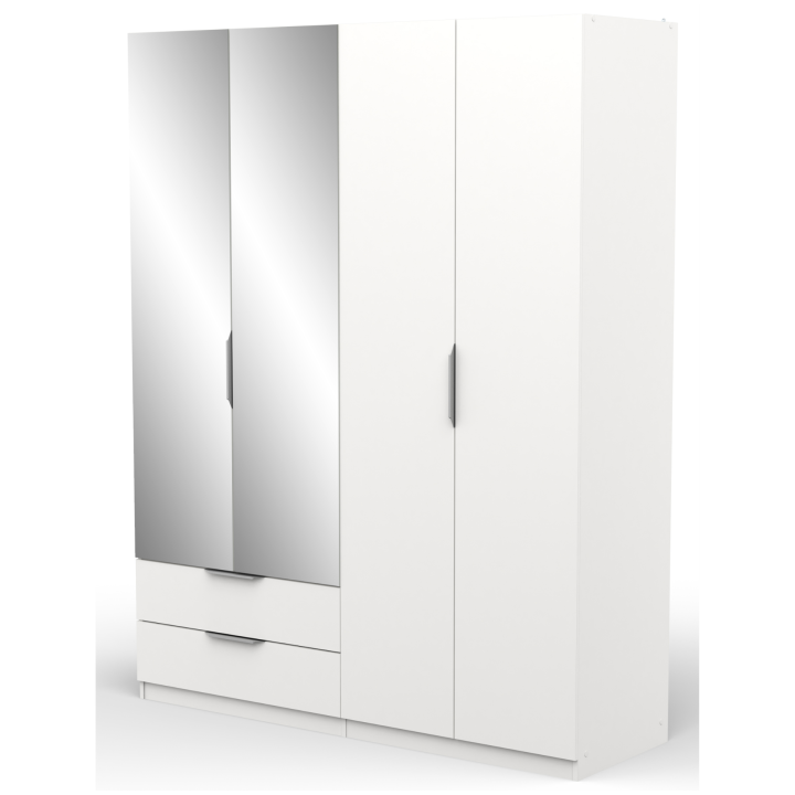 Armoire Ghost 4 portes blanc