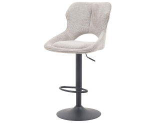 Chaise de bar Mori tissu gris clair