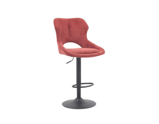 Chaise de bar Mori tissu rouge