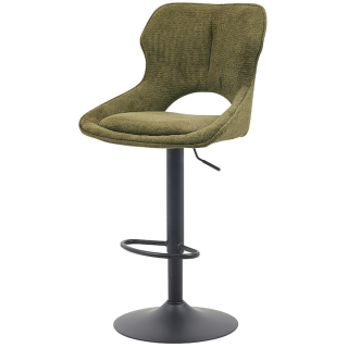 Chaise de bar Mori tissu vert