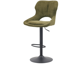 Chaise de bar Mori tissu vert
