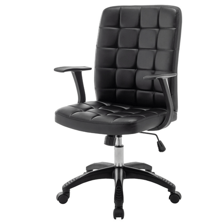 Chaise de bureau Luka Noir Pu