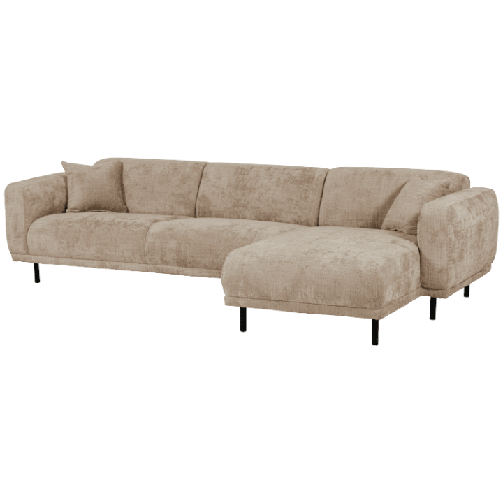 Canapé d'angle droit Balena beige