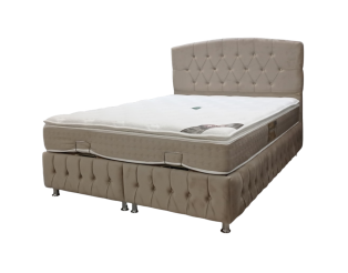 Lit complet Madrid Beige 140 x 200 cm
