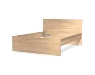 Lit 140 x 190 cm Mosaik Hickory ( sans literie ) ( sur commande )