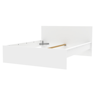 Lit 140 x 190 cm Mosaik blanc ( sur commande )