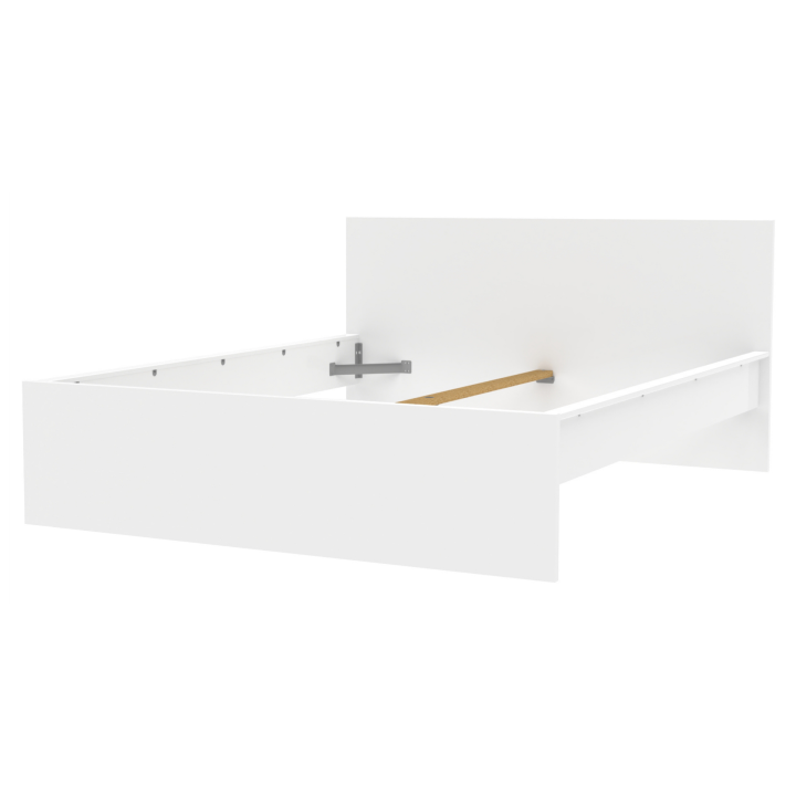 Lit 140 x 190 cm Mosaik blanc ( sur commande )
