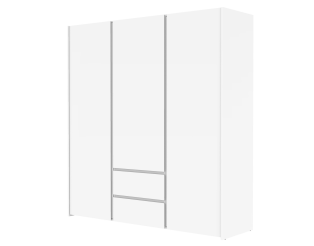 Armoire 3 portes, 2 tiroirs Mosaik blanc ( sur commande )