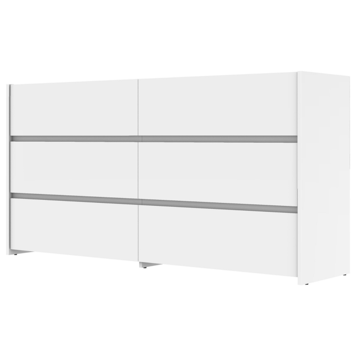 Commode 6 tiroirs Mosaik blanc ( sur commande )