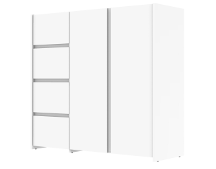 Enfilade 2 portes et 4 tiroirs Mosaik blanc ( sur commande )