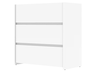 Commode 3 tiroirs Mosaik Blanc ( sur commande )