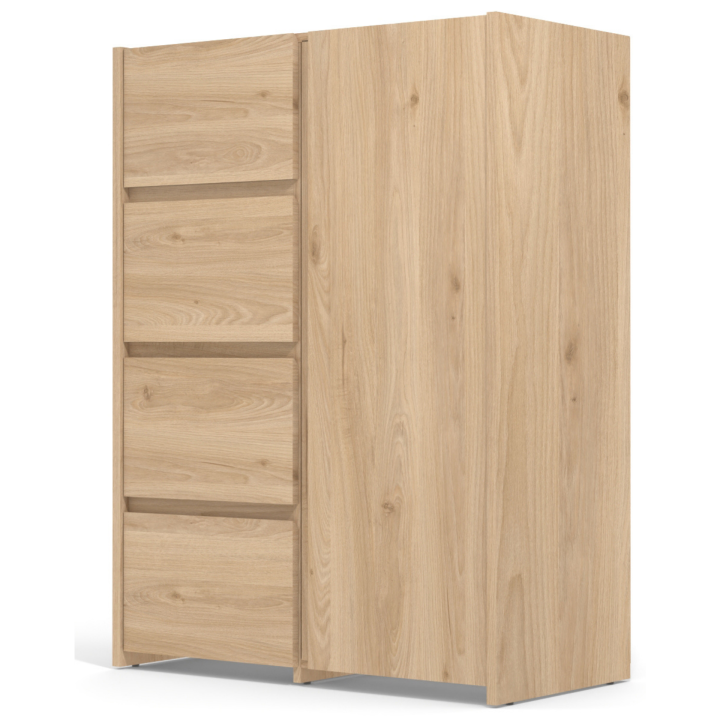 Enfilade 1 porte et 4 tiroirs Mosaik décor hickory ( sur commande )