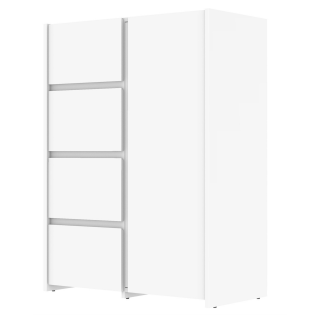 Enfilade Mosaik 1 porte et 4 tiroirs en décor blanc ( sur commande )