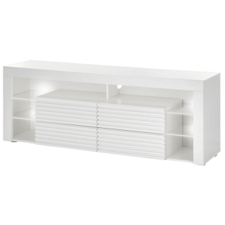 Meuble tv avec LED Goal blanc