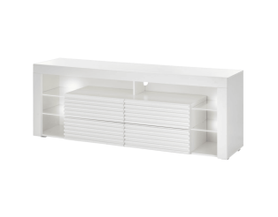 Meuble tv avec LED Goal blanc