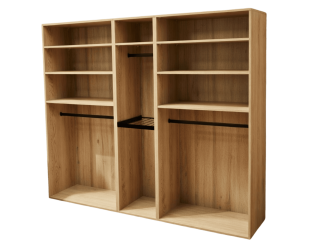 Casa - dressing 240 cm Chêne Hickory