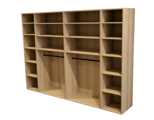 Casa - Dressing 270 cm chêne hickory