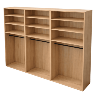 Casa - Dressing 270 cm - Chêne hickory