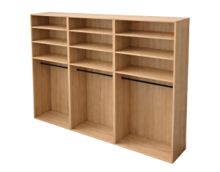 Casa - Dressing 270 cm - Chêne hickory