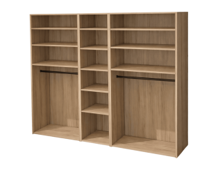 Casa - Dressing 225 cm Chêne hickory