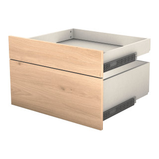 Casa - Tiroir double avec entourage L 60 cm Chêne hickory